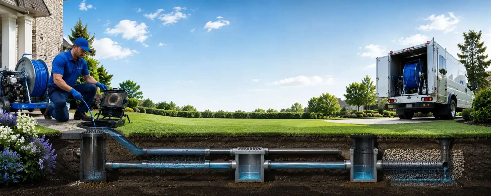 Outdoor drain cleaning information for Sterling, OH